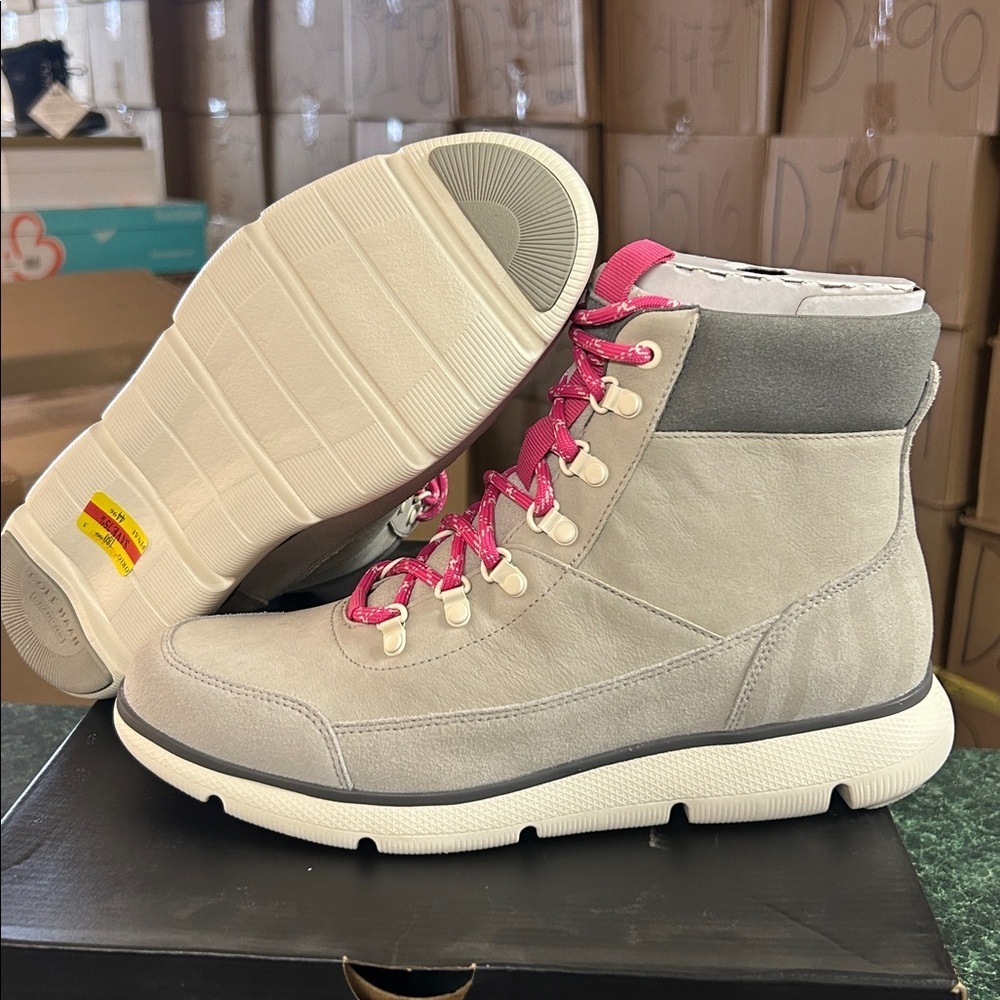 COLE HAAN Women’s ZeroGrand Omni Hiker Boot Dove Gray Winter Boots